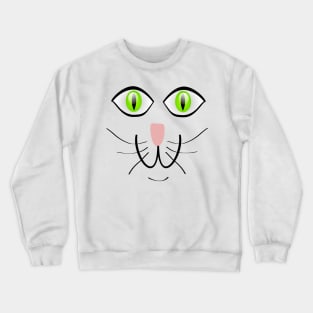 Cat face Crewneck Sweatshirt